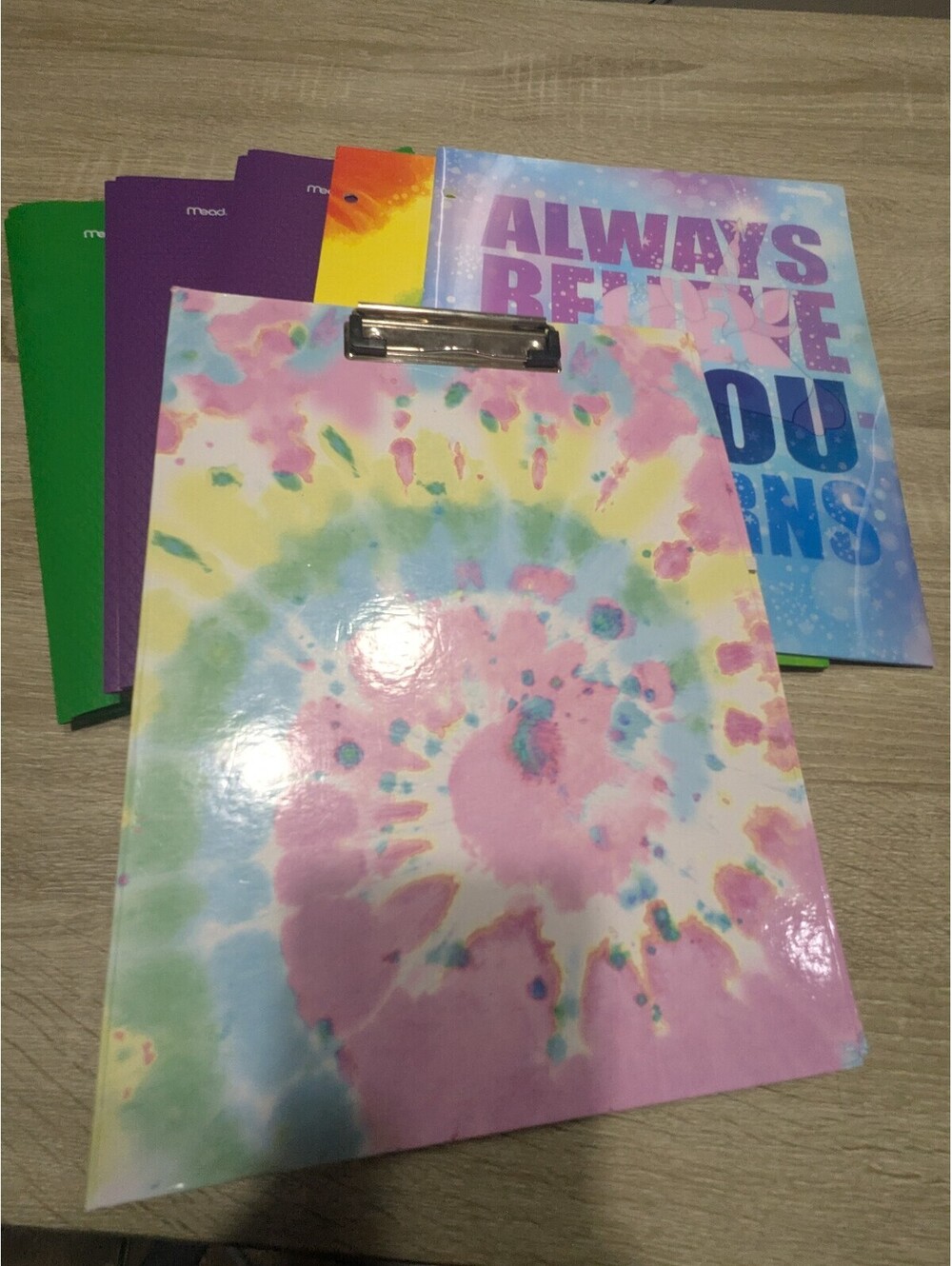 Mead Colorful Assorted Binders and Clipboards Set